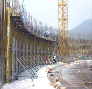 1단계 거푸집설치